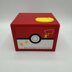 SHINE Pokemon Pikachu Moving Electronic Coin Money Piggy Bank Box Works