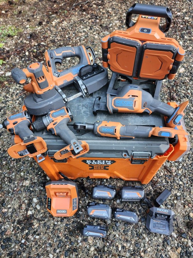 New Ridgid Mixed Tool Set