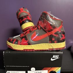 Nike Dunk High “Acid Red” 