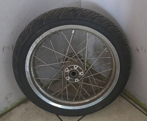 Harley rim and tire