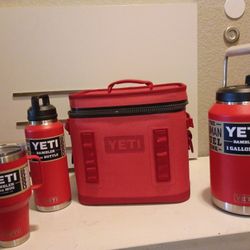 Yeti Hopper 12 Complete Kit W/ Matching N Color 640z,35 Oz,&36oz Ramblers