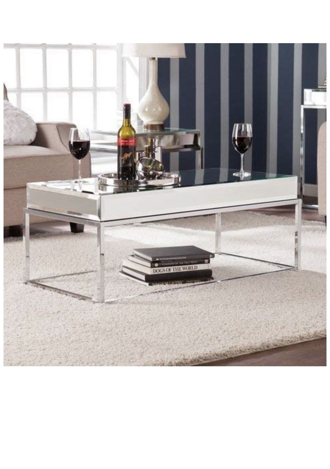 Upton Home mirrored coffee table