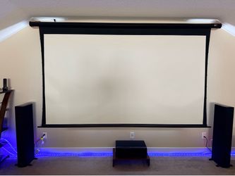 Elite screens 125” electric motorized 4K projector screen