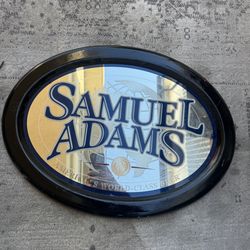 Samuel Adam’s bear bar mirror vintage