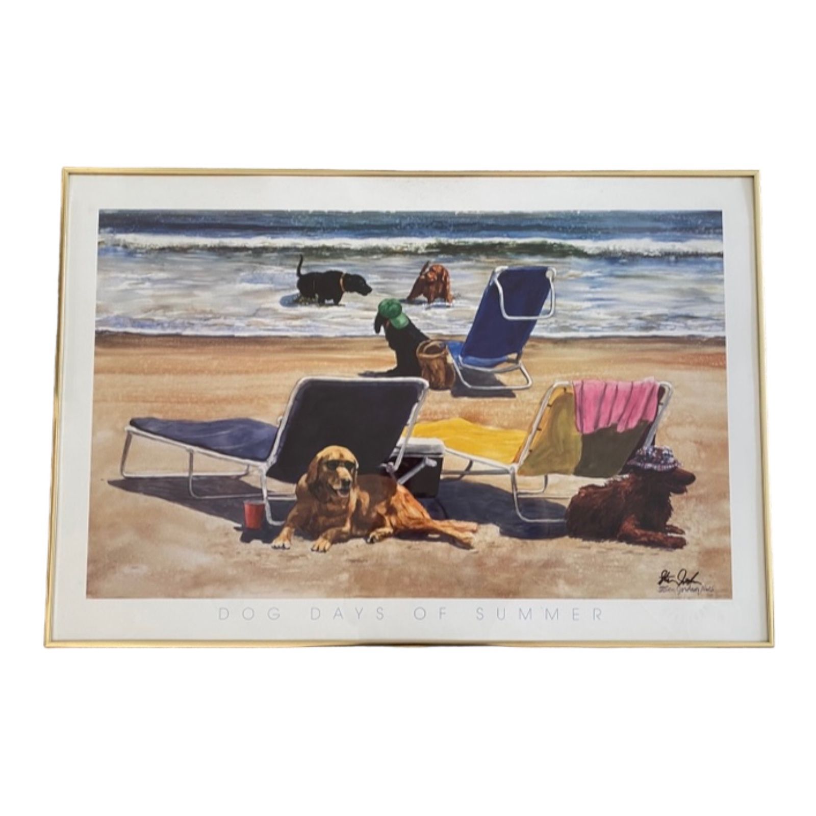 Dog Days of Summer Art Print Steven Jordan Charleston SC Signed