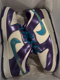 Size 12 Nike Dunk Low Purple Snake Skin Sneakers
