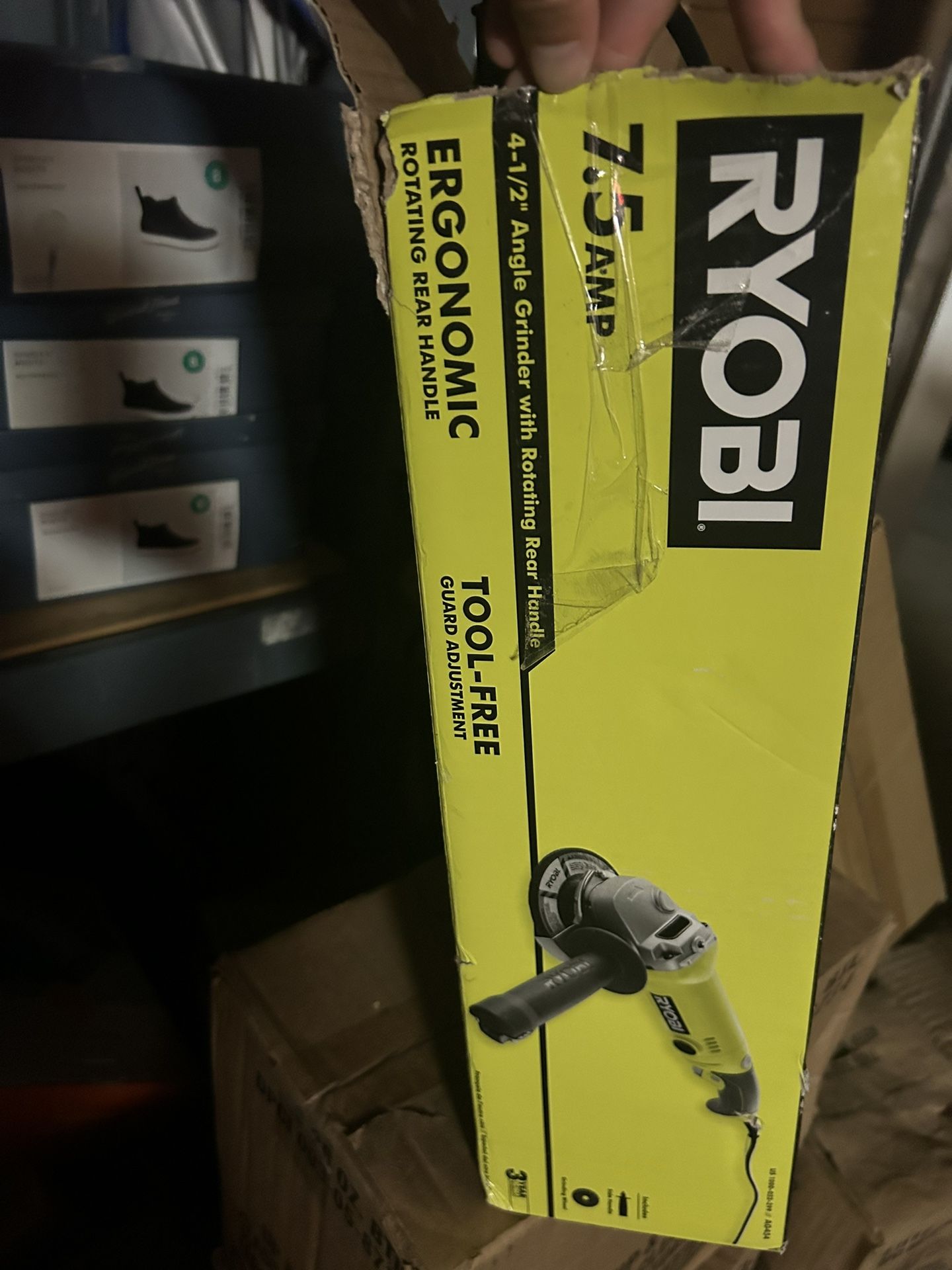7.5 Amp 4.5 in. Corded Angle Grinder