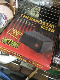 New EXO TERRA Thermostat 100w With Heat Foil