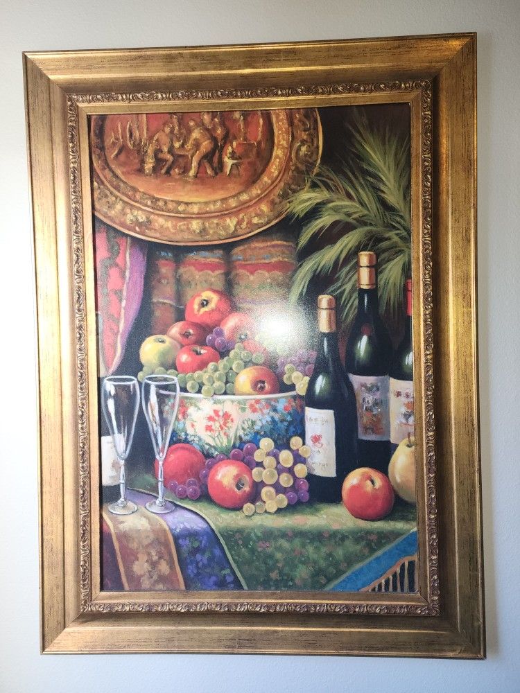 Wine And Fruit Wall Decor 