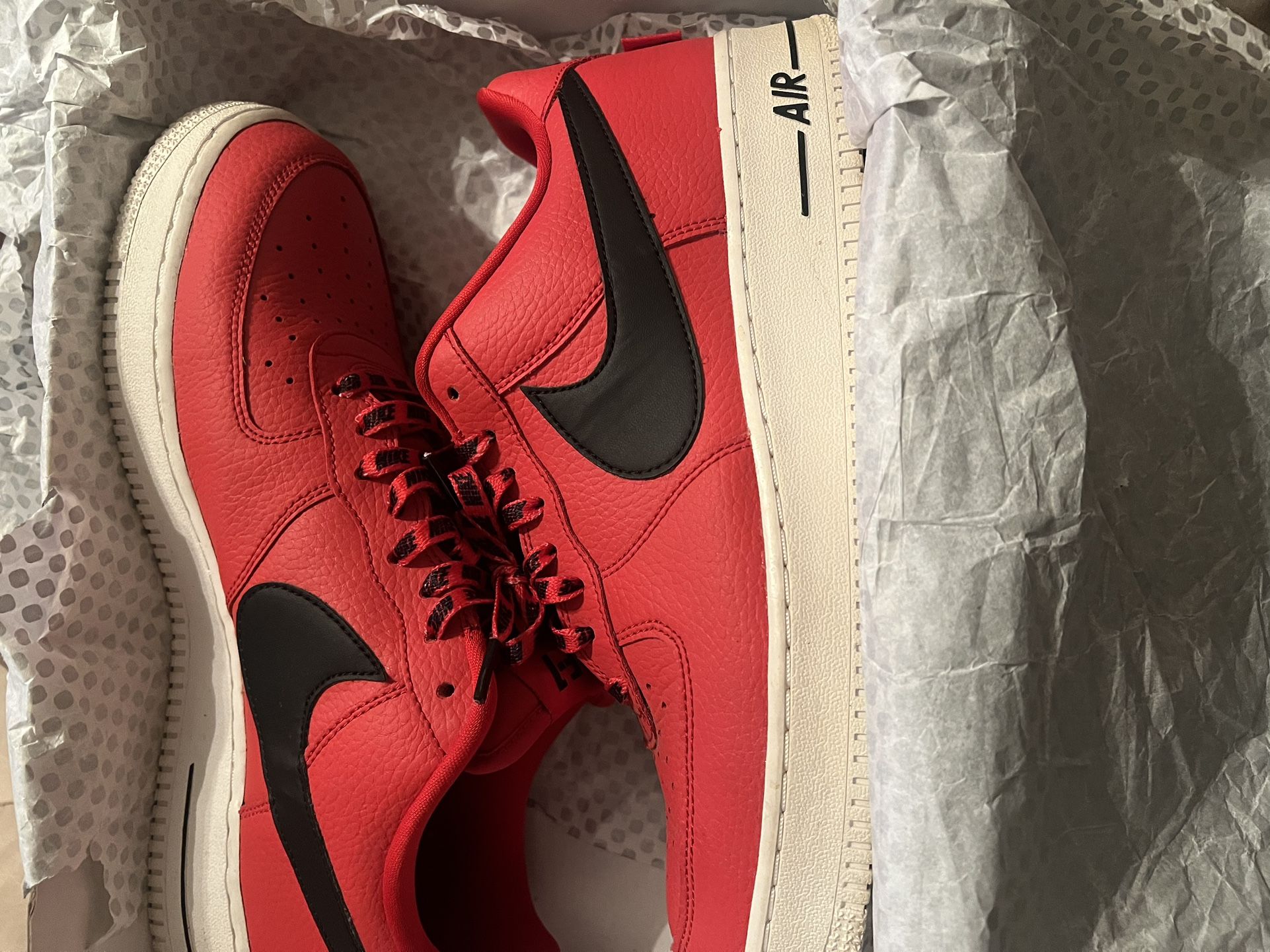 Red NBA Air Force One