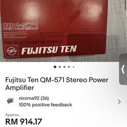 Fujitsu Ten QM-571 Stereo Power Amplifier