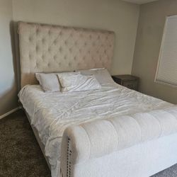 Cali King Size Bed Frame And Mattress 