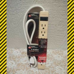 NEW 6 OUTLET POWER STRIP
