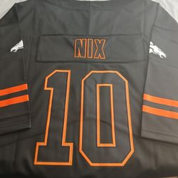 Custom Black 3XL Bo NIX DENVER BRONCOS JERSEY 
