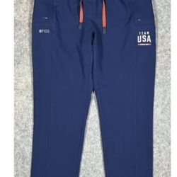 Figs Navy Blue Scrub Pants Large