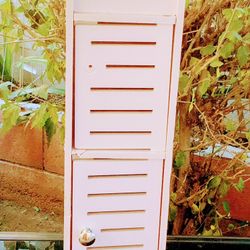 White Toilet Storage Cabinet 