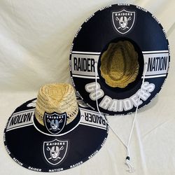 Raiders Straw Hat Great Fathers Day Gift 🎁 order now (I also have other Teams) 