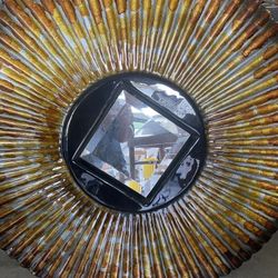 Decorative Wall Art Enamel And Mirrow 30””