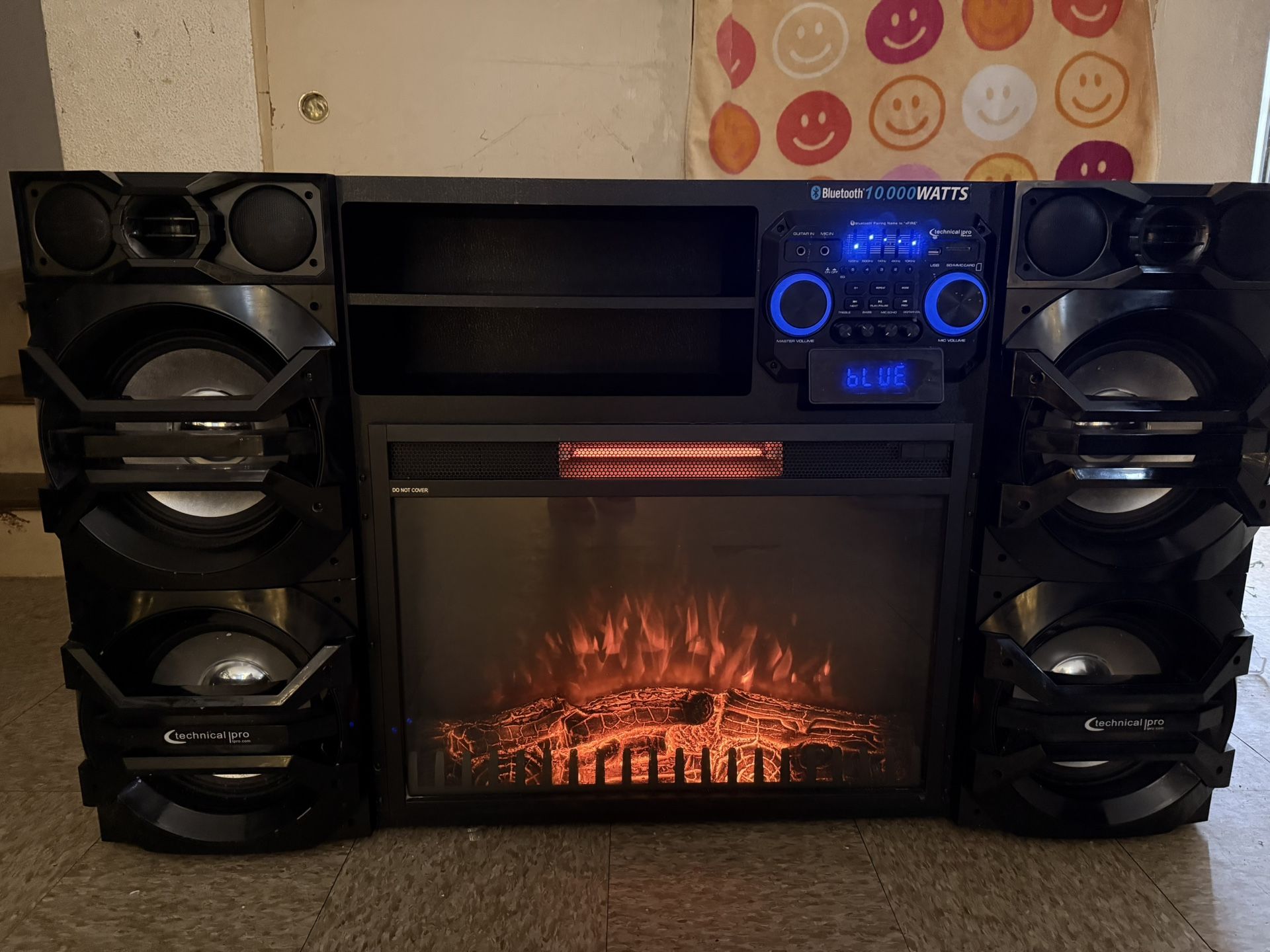 Fireplace And Speakers