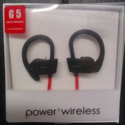 G5 Power3 Red & Black Bluetooth Headsets