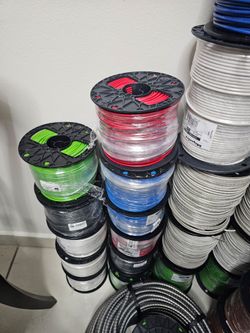 Electrical Wire Spools Mixed Colors Lot