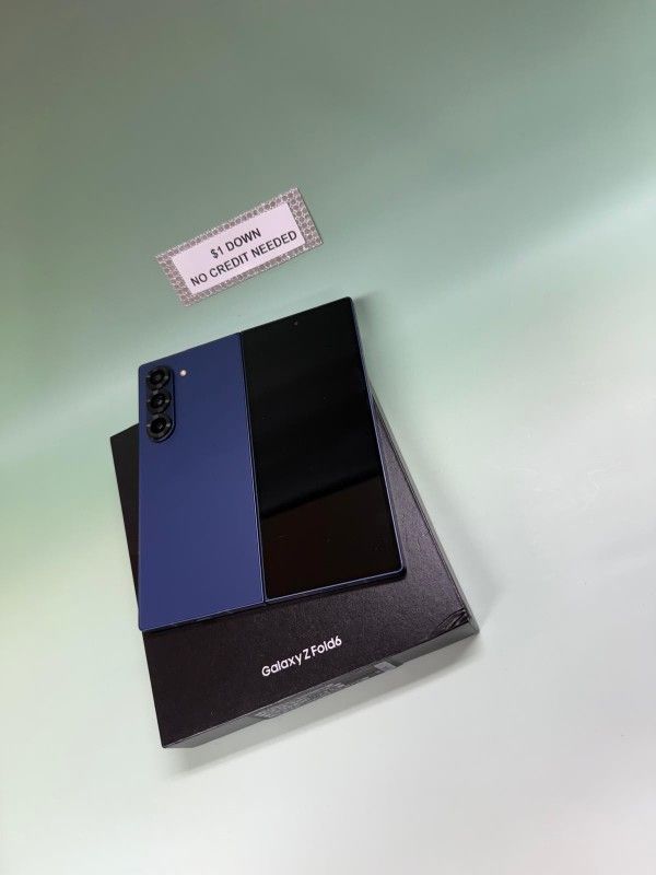 Samsung Galaxy Z Fold 6 5G - Only $1 Today Pay The Rest Later! 