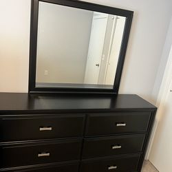 Bed Frame, TV & Dresser For Sale