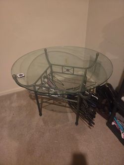 Rod iron table