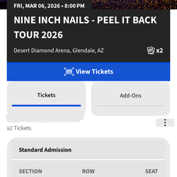 Nine Inch Nails Concert Tickets