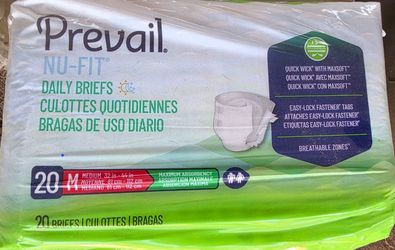Prevail Nu-Fit Daily Briefs Medium 20 Count