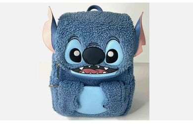 Loungefly Disney Stitch Plush Sherpa Mini Backpack