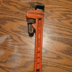 Vintage Craftsman USA 10" Pipe Wrench - NICE - Heavy Duty pn 51651