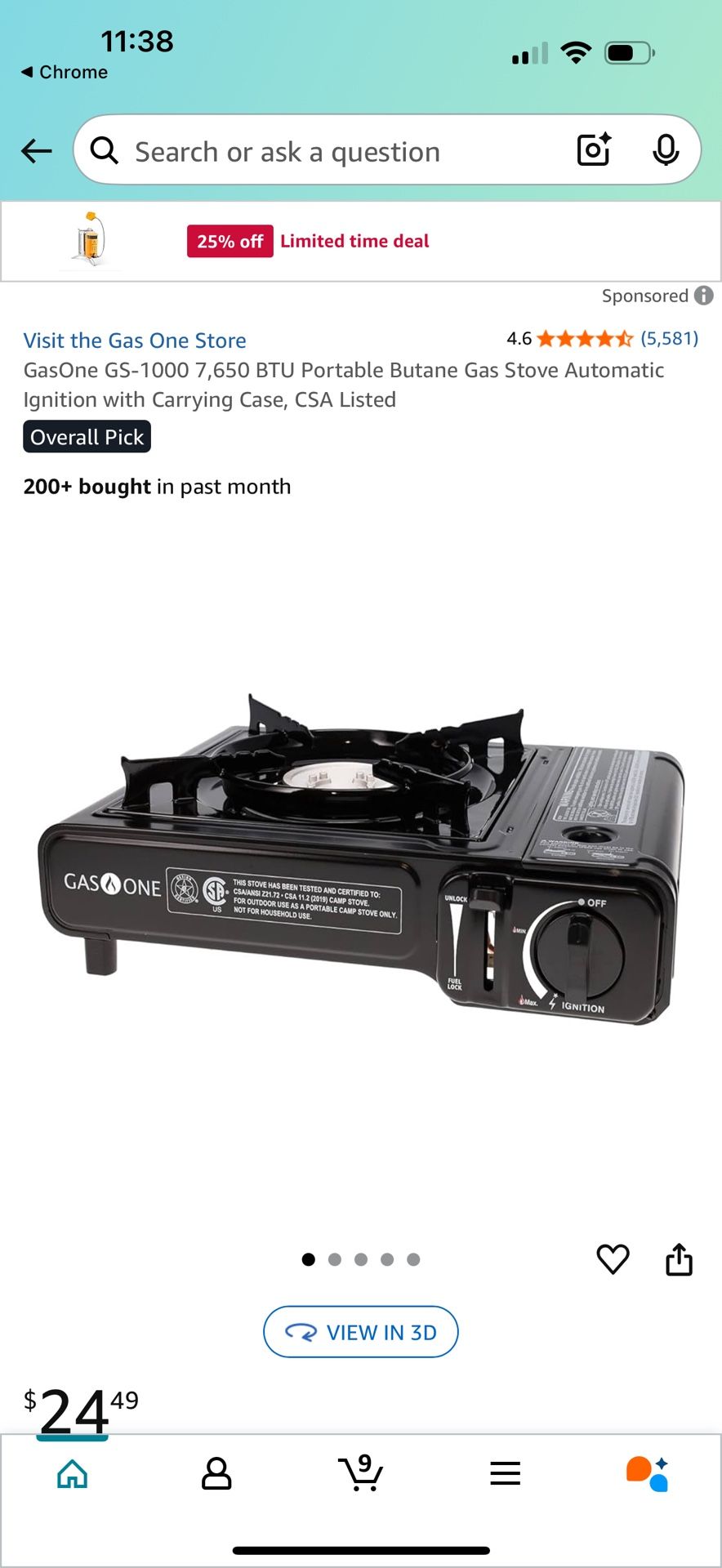 Portable Butane Stove