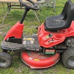 Craftsman Riding Lawnmower  W/  A Trailer And Tiller