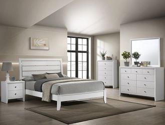 NEW WHITE Panel BED ROOM SET Dresser Mirror💥NO CREDIT NEEDED $10 Down