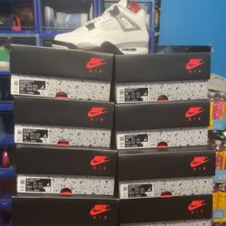 Jordan 4 White Cement