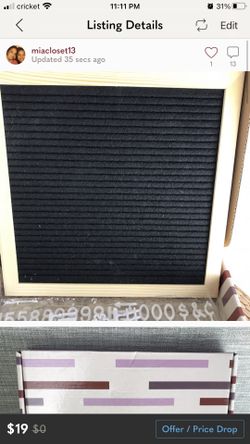 Felt Message Board BXO, Sienna 