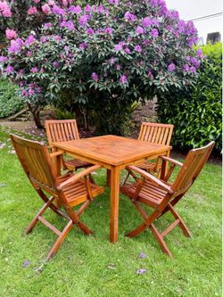 David Smith Teak Outdoor Patio Dining Furniture