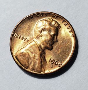 Photo 1968 San Francisco Lincoln Memorial Penny Circulated