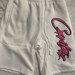 White/pink Cortiez Shorts Size Large 