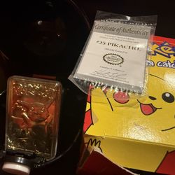 23k Gold Plated Vintage Pokemon Cards