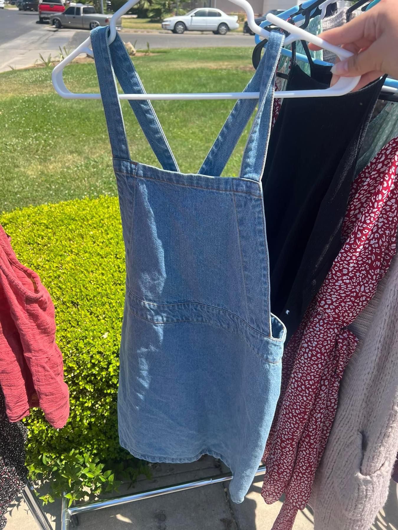 Jean overall dress-Size M