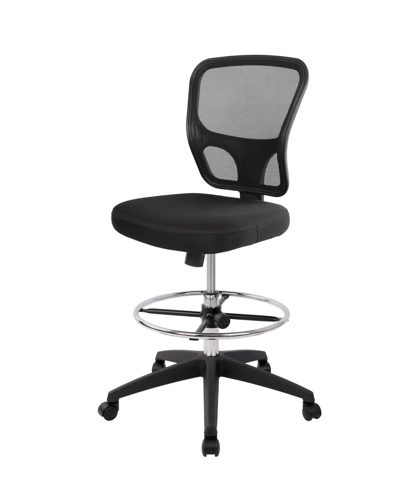 Office Chairs, Office Drafting Chair, Rolling Stool Chair Armless Standing Desk Chair with Footrest Bar Stools for Home,Office & Bar