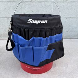 Snap On Tools 5 Gallon Bucket Caddy Tool Bag Storage Travel Case Snap-On Racing  Happy to answer any questions you may have!  World-wide shipping and 