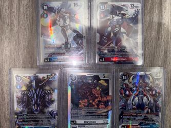 Secret rare Digimon cards