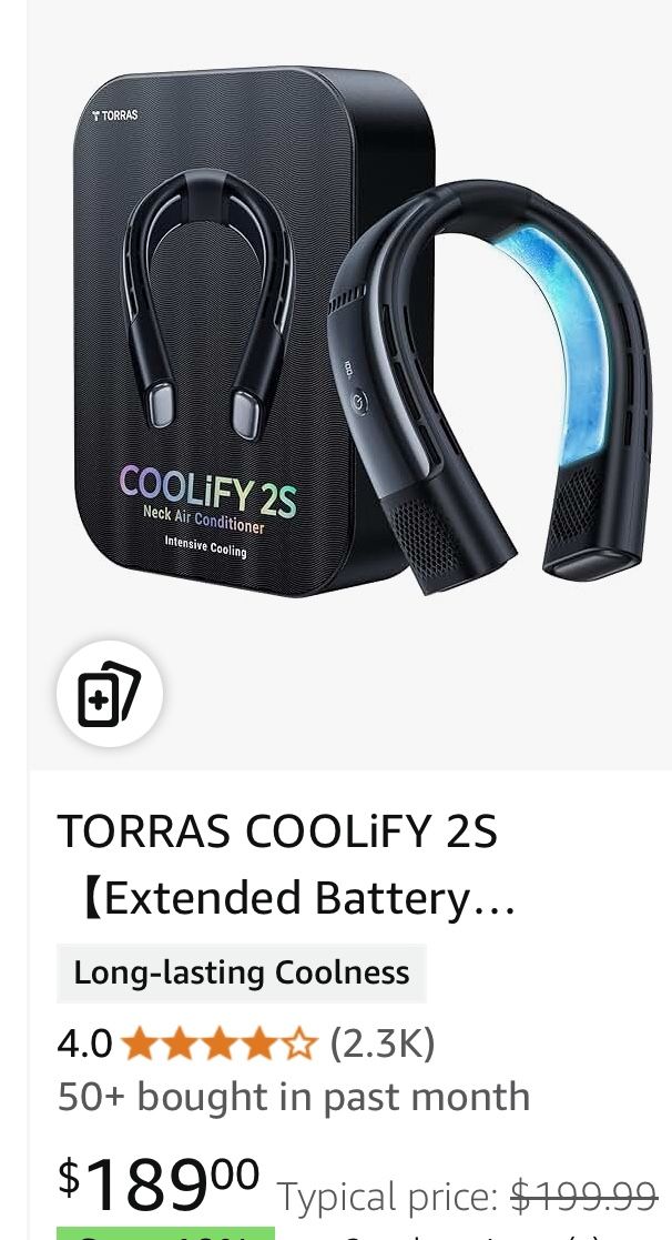 Neck Air Conditioner TORRAS COOLiFY 2S