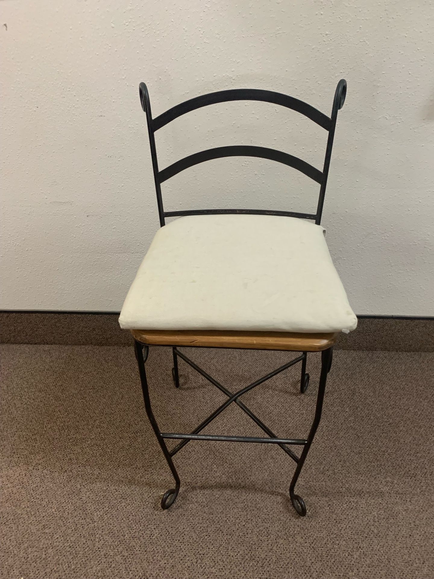 3 Wood & Metal Bar Stools