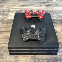 PS4 Pro With Controllers 