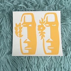 Tiki Couple Decal