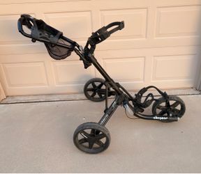 CLICGEAR 4.0 push golf cart with hand brake